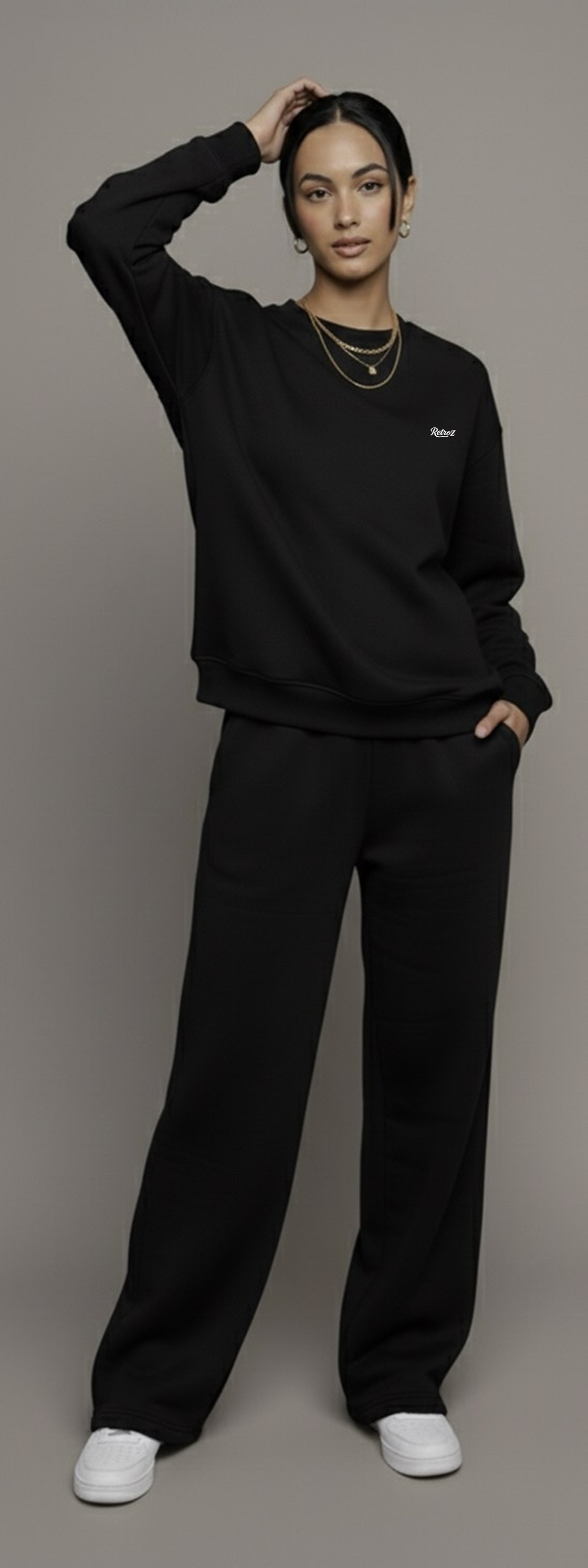 Black Set Crewneck