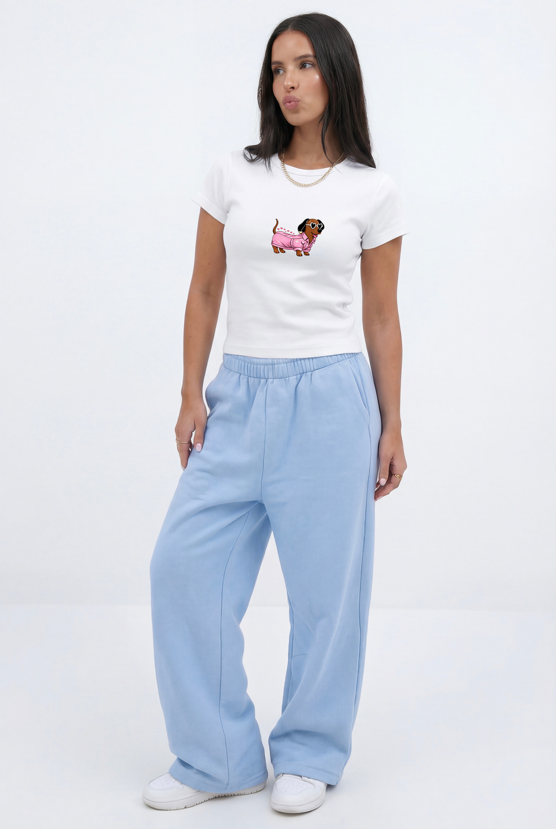 Pink Pup Baby Tee