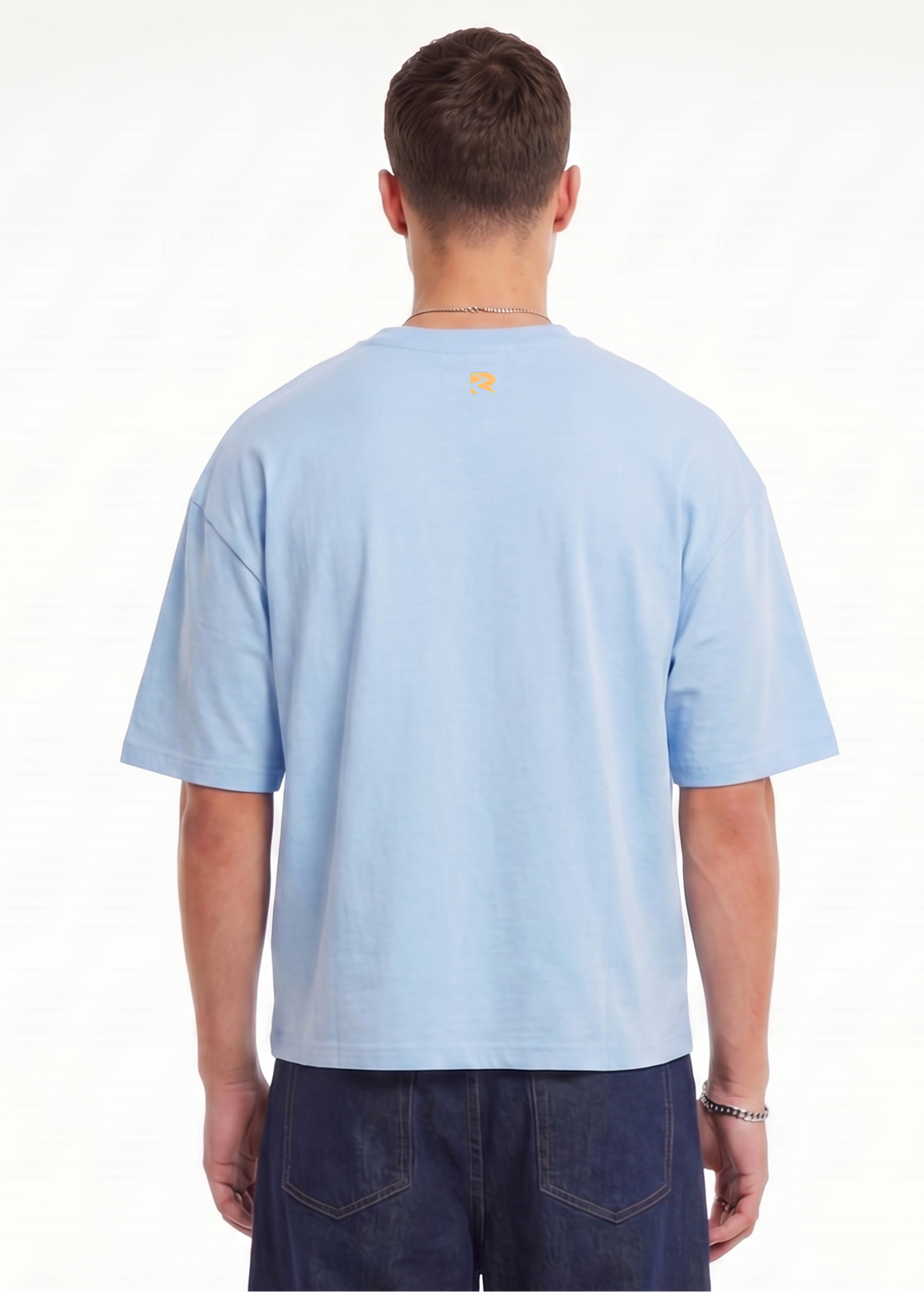 Sky Blue box-fit tshirt