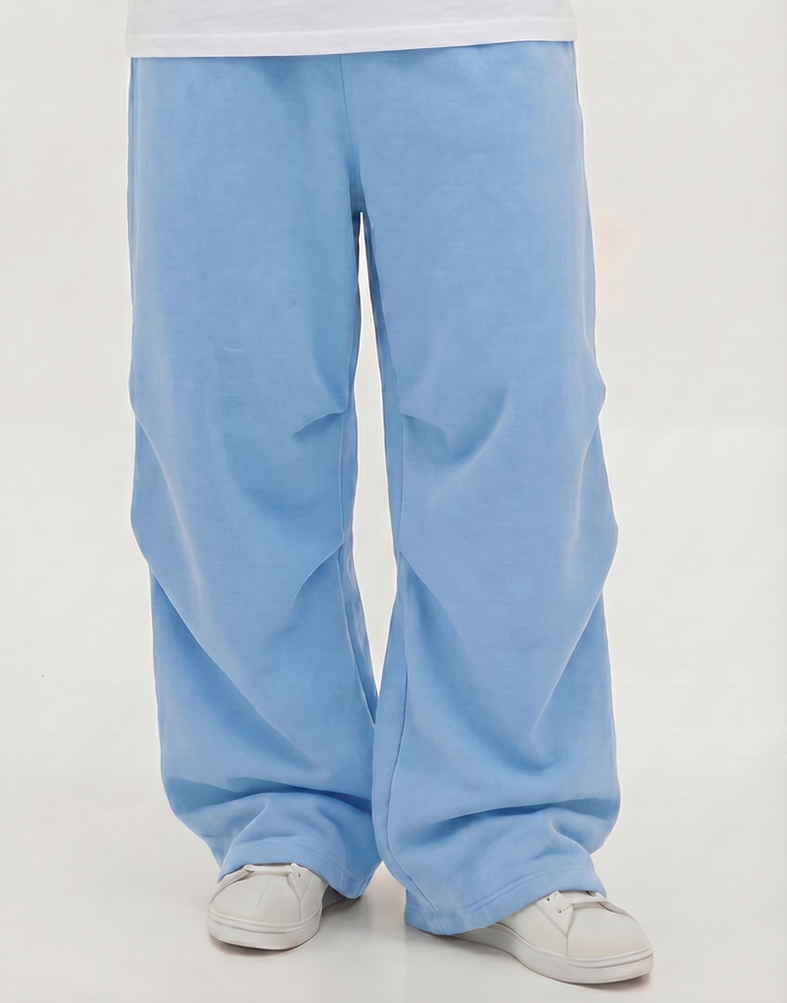 Sky-Blue Baggy Pants