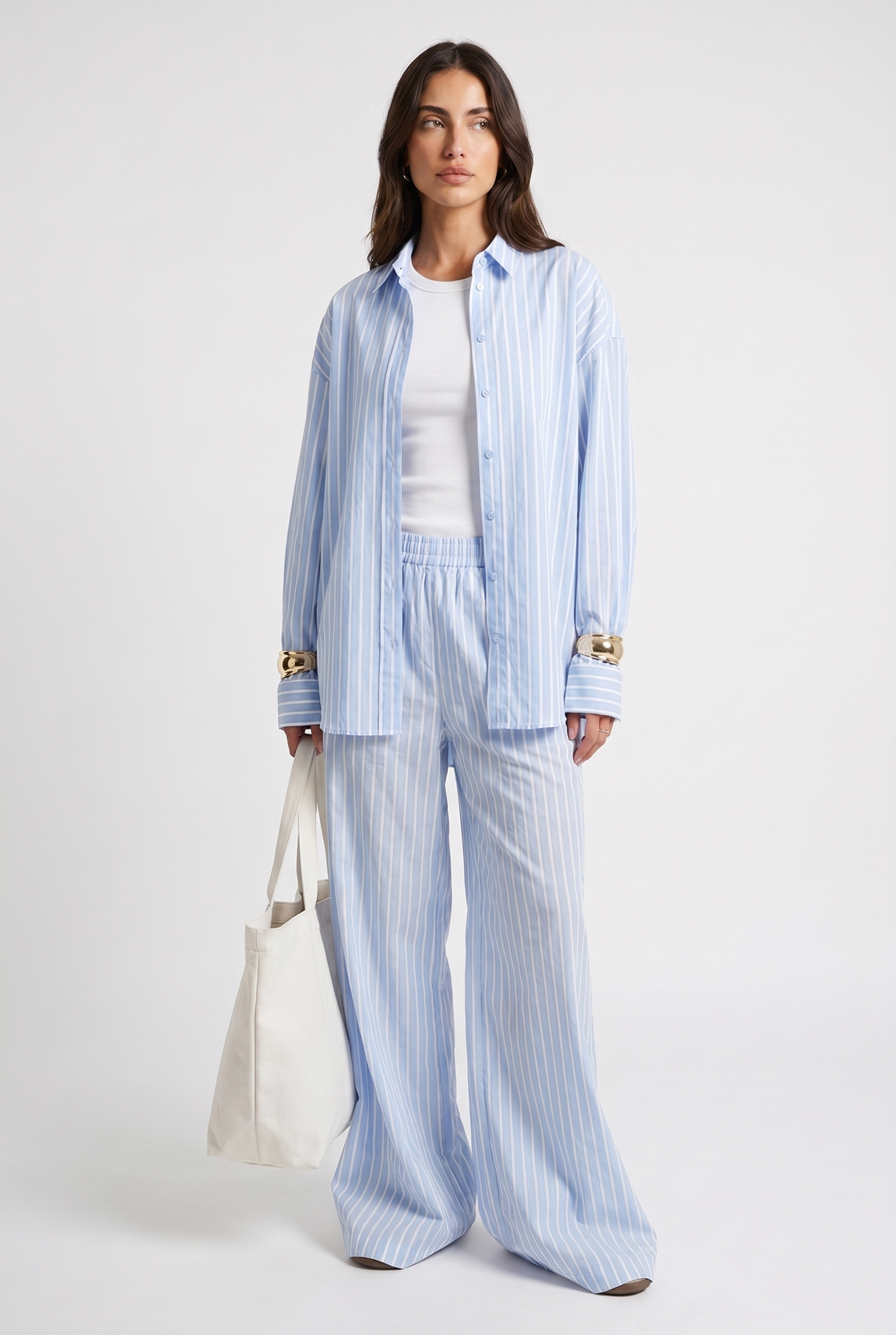 Stripped Blue Set