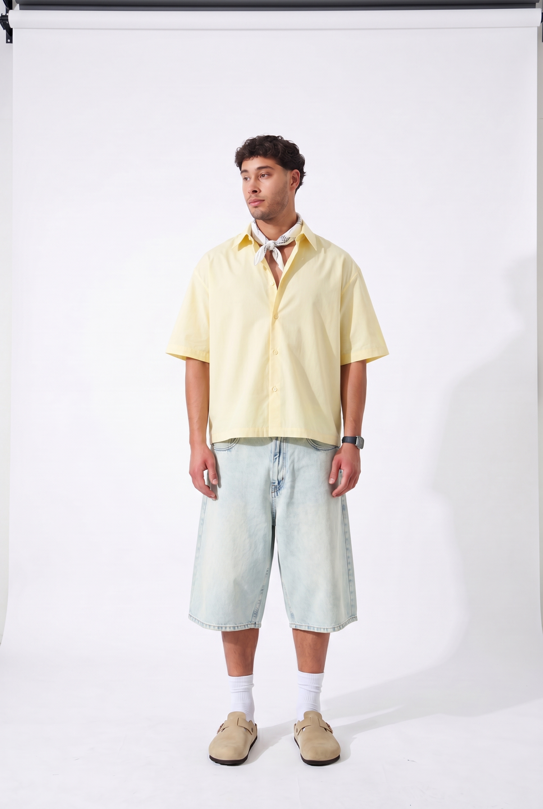 Butter Yellow Box-Fit Shirt